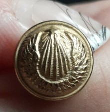 N14M bouton d'uniforme ancien aviation 12mm doré armée de l'air bourdon Paris 