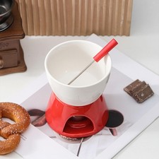 Pot à fondue au chocolat en céramique, ustensile de cuisine, chauffe-beurre