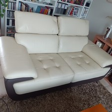 canapé cuir 2 places Fleur De Cuir 