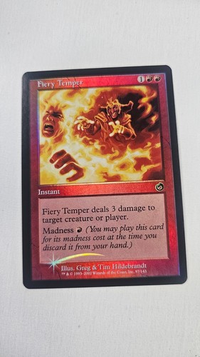 Foil fiery temper - fiery, mtg