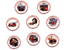 Série complète Clamecy Assiettes Pompiers