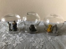 Antique French Set 3 Hand blown Glass Ventouse Medical Cups Petite Treasure Dome