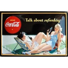 Plaque métal publicitaire