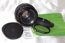 Objectif M42 50mm f1,8 ZEISS_PANCOLAR bouchons, filtre, pare-soleil, housse TBE