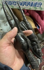 2 Masque Africain Bois Ancien Vintage Art Premier Afrique Ethnique