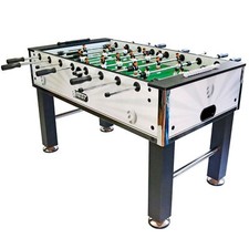 Best Sporting Football Table Premium avec Grand Terrain, Blanc-Noir