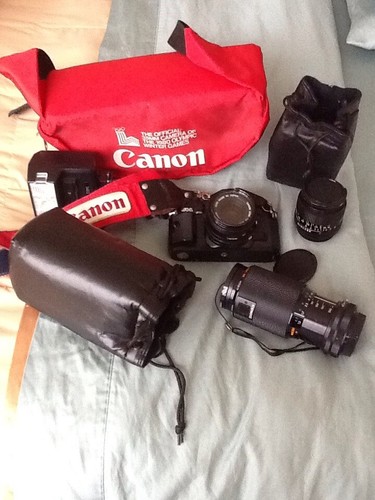 Canon camera with - a-1, fd