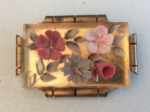 Broche ancienne lucite - broche,