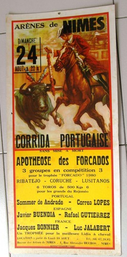 Affiche corrida portugaise - affiche,