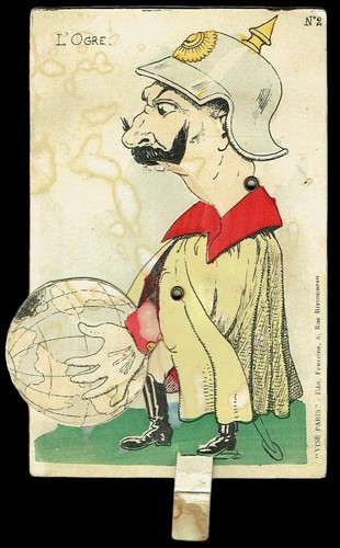 Carte postale anti allemande - carte, anti-allemande