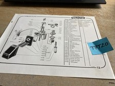 Gurtner carburateur AR8,7-525 motobécane type BG AR10-511 mobylette liste pièces