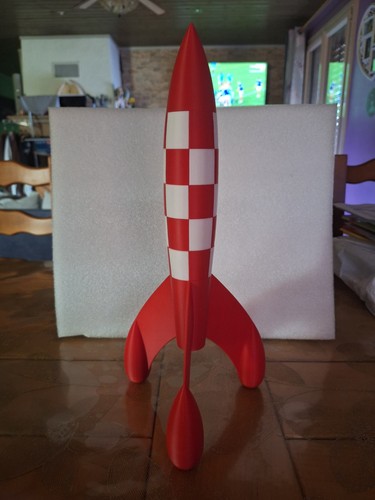 Fusée tintin 38cm - tintin, 3d