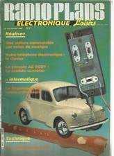 RADIO PLANS N°458 VOIT. COMMANDEE PAR NOTES MUSIQUE / AMPLI RF / TELEPHONE ELEC.