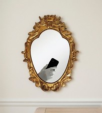 Miroir vintage ovale en style