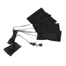 5 En 1 Gilet électrique Tissu Coussin Chauffant 3 Vitesses Température OB