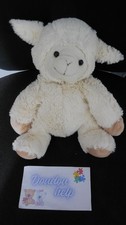 DOUDOU ET COMPAGNIE peluche mouton blanc crème beige pour France Literie 30cm