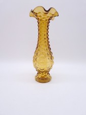 Vase vintage verre ambré