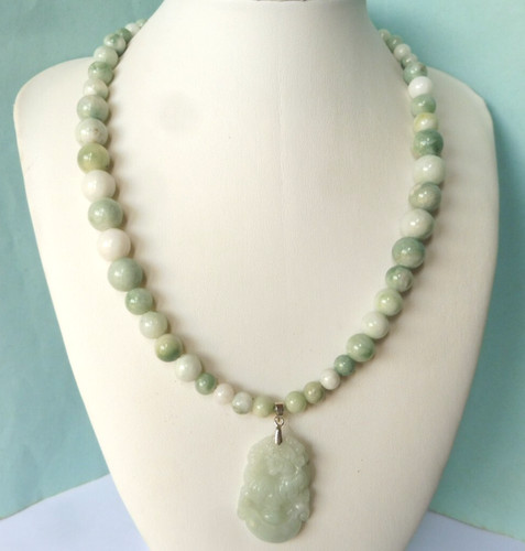 Collier jade naturel - collier, en
