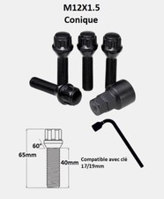 Vis antivol de roues M12X1.5