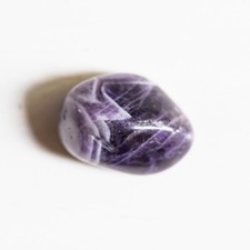AMÉTHYSTE CHEVRONS Pierre naturelle roulée Soin Lithothérapie Reiki Énergie