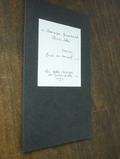 Grandmont Dominique : Demain fruit du sommeil , illustrations Olivier Debré Le