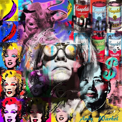 Tableau pop art street andy - art,