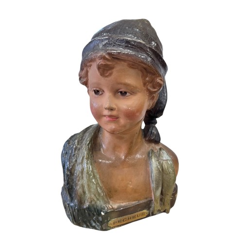 Sculpture plâtre jeune - sculpture,