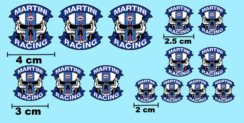 Decals martini racing - decals, skull