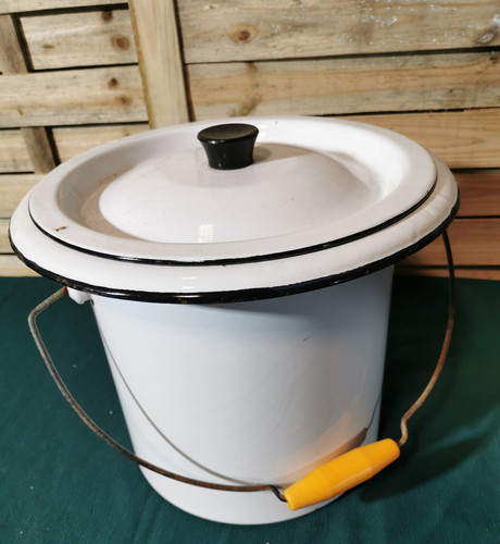 Pot chambre ancien - pot, tôle
