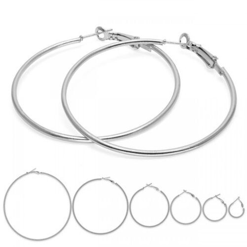 Paire créoles boucles - 1,