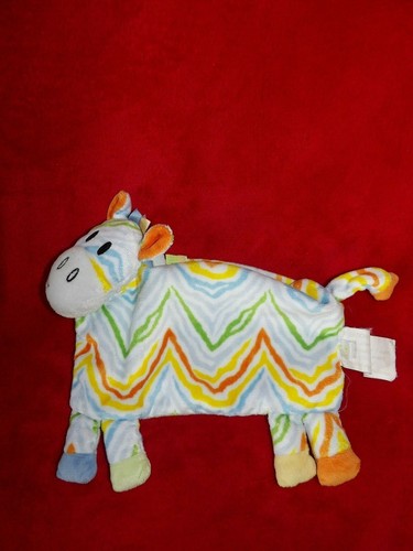 Doudou plat zèbre blanc - doudou,