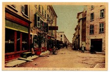 LE PEAGE DE ROUSSILLON 38. GRANDE RUE ANIME HOTEL DU COMMERCE ET EPICERIE CHEVAL