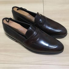 Mocassins John Lobb Penny chaussures cuir marron Dak Vibram hommes 6,5...