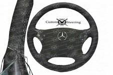 pour mercedes sprinter 416 14-19 couvre volant en cuir plusieurs couleurs de fil