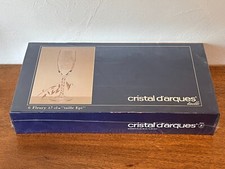 Coffret de 6 flute à champagne en CRISTAL D'ARQUES - FLEURY EPI / NEUF emballé !