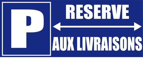 Panneau parking réservé aux