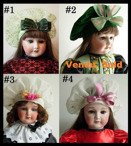 Chapeau béret poupée