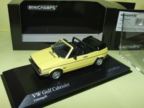 Golf cabriolet 1980 jaune - vw,