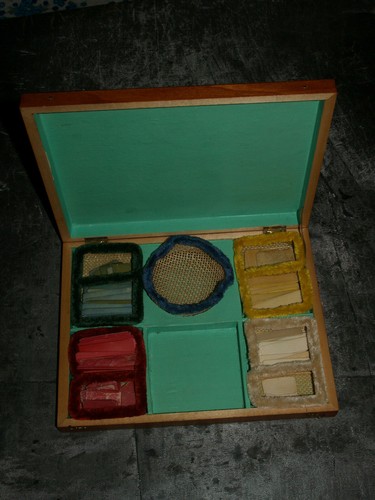 Ancien coffret acajou à - coffret,