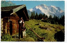 SUISSE - SWITZERLAND - SCHWEIZ - Joueur de COR des Alpes - Alphornbläser - vue12
