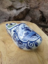 DELFT BLEU PORCELAINE / FAIENCE - SABOT CENDRIER  - PEINT A LA MAIN - TBE