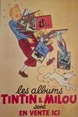 Tintin autocollant - tintin,