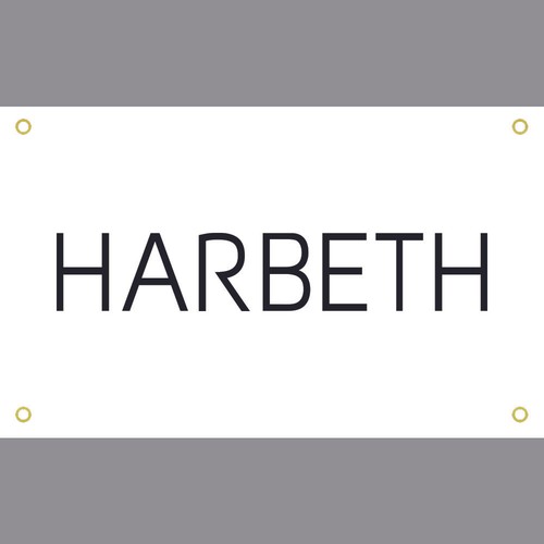 Harbeth white sign - white,