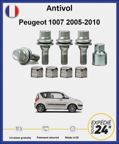 Ecrous antivol roues - ecrous, de