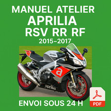 Manuel Atelier Aprilia RSV RR RF 2015-2017 Revue Technique Moto RMT CD PDF