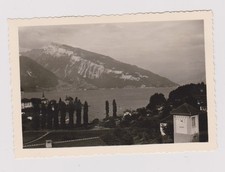 photo ancienne ?️ panorama lac Thoune Spiez années 1950