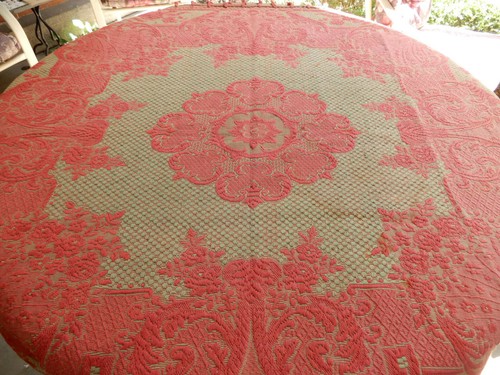 Antique table cover - cover, coverlet