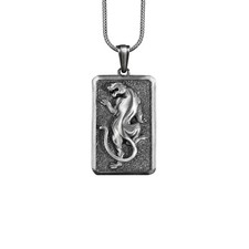 Collier en argent sterling panthère noire, pendentif personnalisé animal...