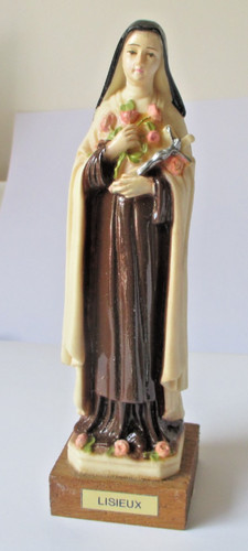 Statuette polychrome sainte - de,