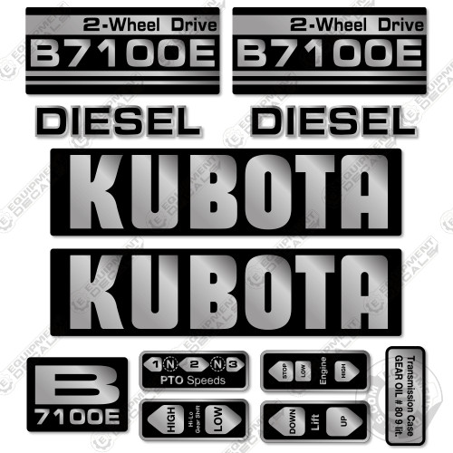 Fits kubota b7100e decal - b7100e,